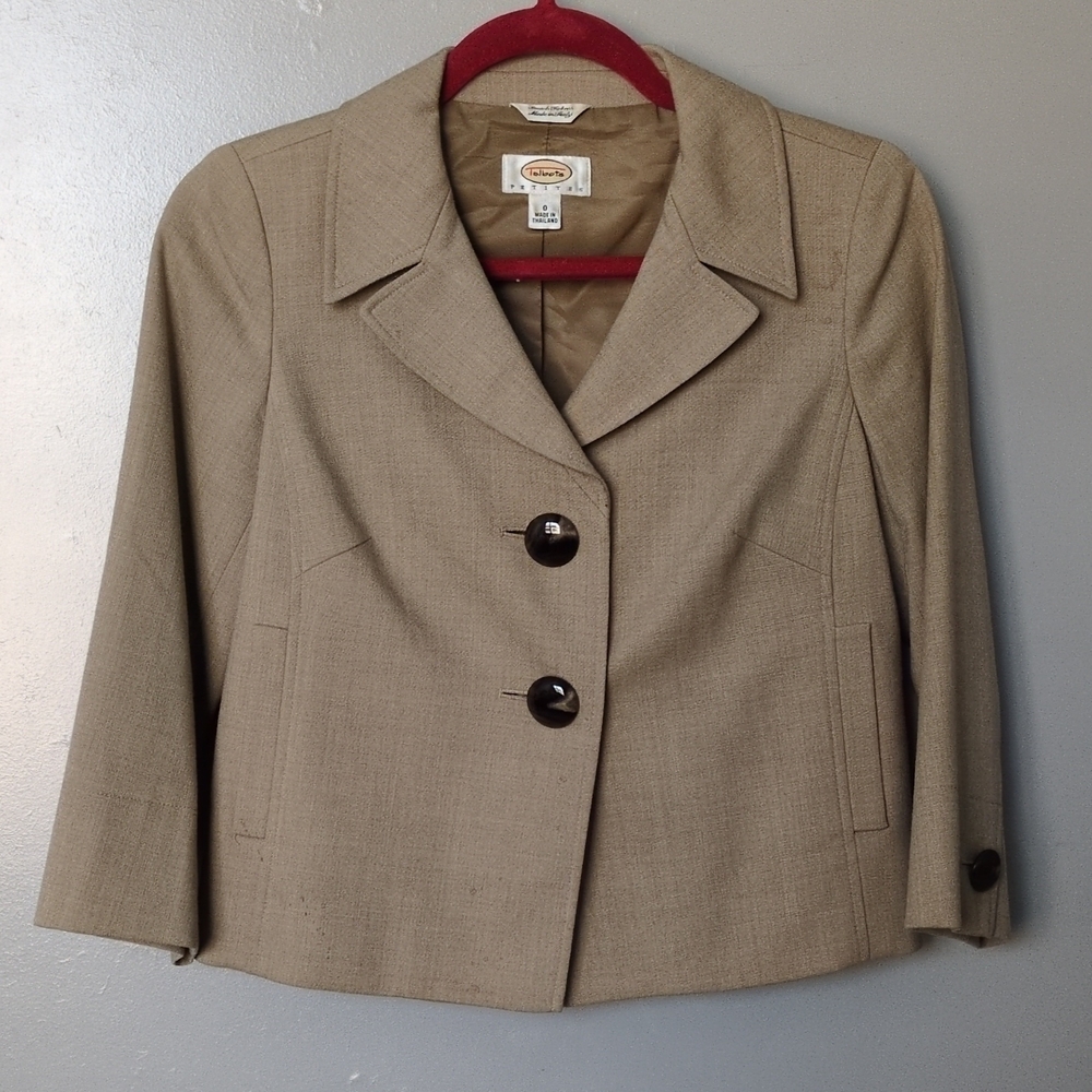 Talbot's Classic Tan Wool Women's Blazer 0